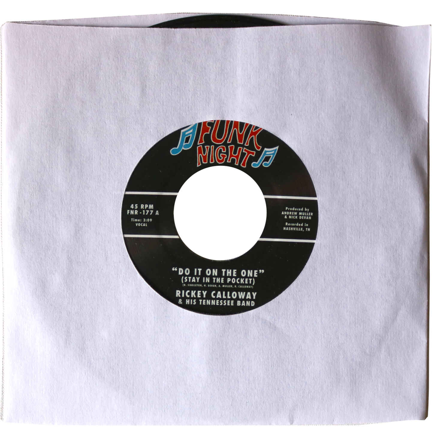 Rickey Callow & His Tennessee Band - "Do It On the One" b/w "Ain't it a Crime" image 0