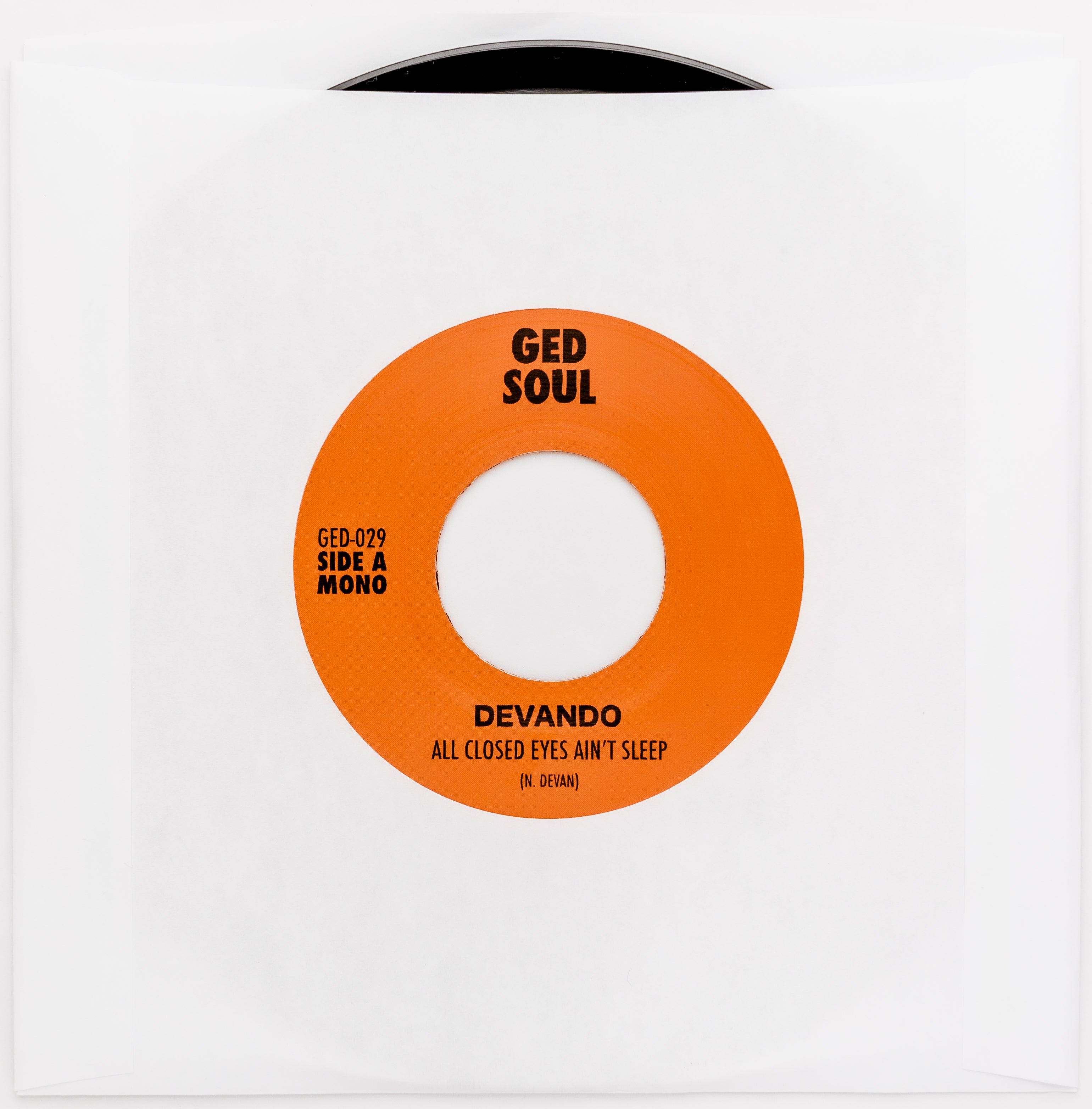 DEVANDO - All Closed Eyes Ain't Sleep – GED Soul Records