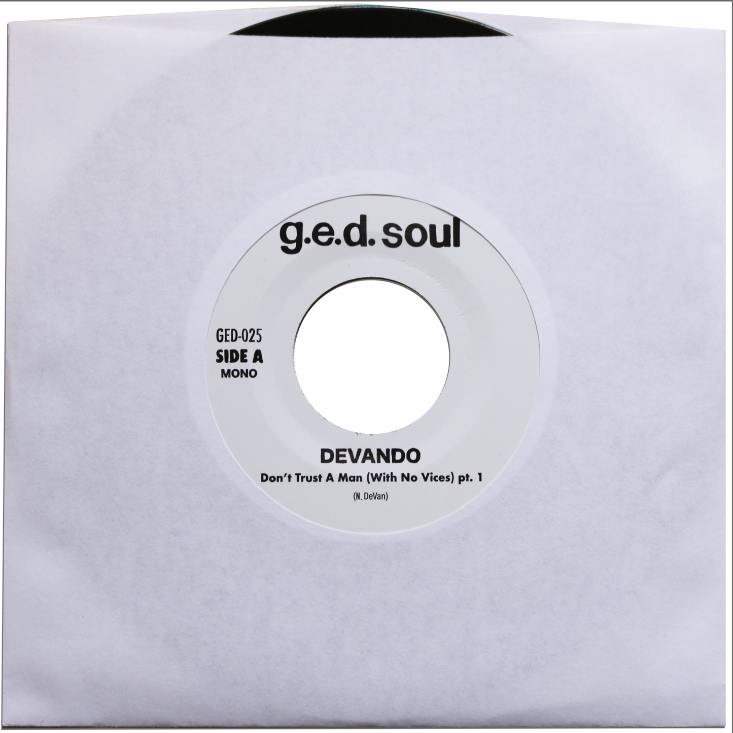 DEVANDO - "Don't Trust A Man (With No Vices) 7" 45 RPM Mono image 0